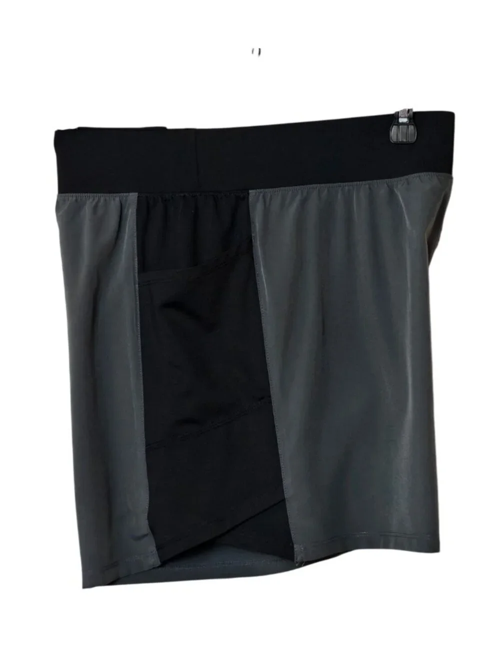 Tek Gear Womens 1X Active Shorts Black Gray Tummy Control DryTek Pockets Sporty - Picture 3 of 7